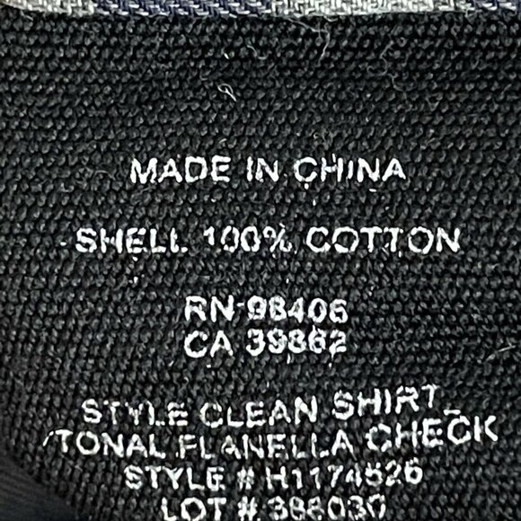 Theory Clean Shirt Men's size S Plaid Blue Gray - Picture 8 of 9